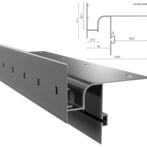 *profil okapowy Renoplast W30R szary ral 7037* | Centrum Budowlane Lipińscy | CBL.PLs